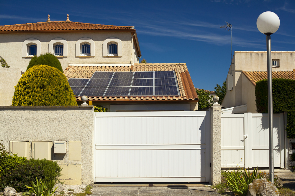 alimentation solaire portail